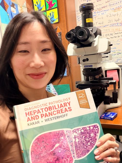 Dr. Maria Westerhoff with her book.